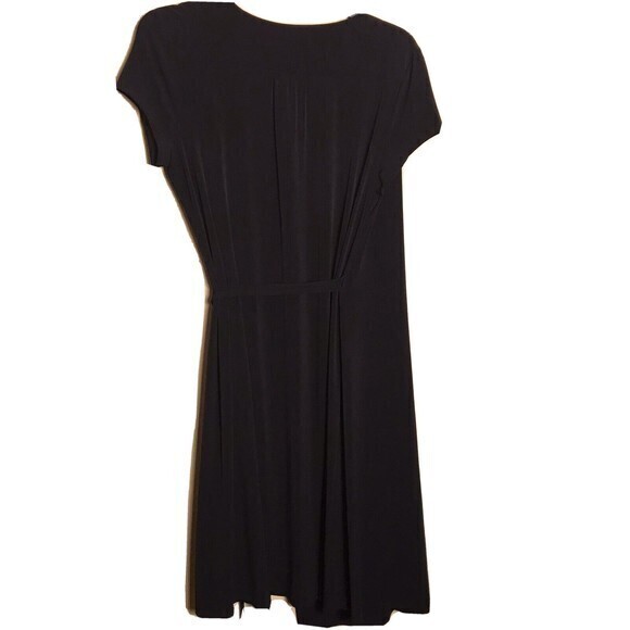 Vintage Alfani Woman's Black Wrap Dress NWT Size 1X - Picture 2 of 7